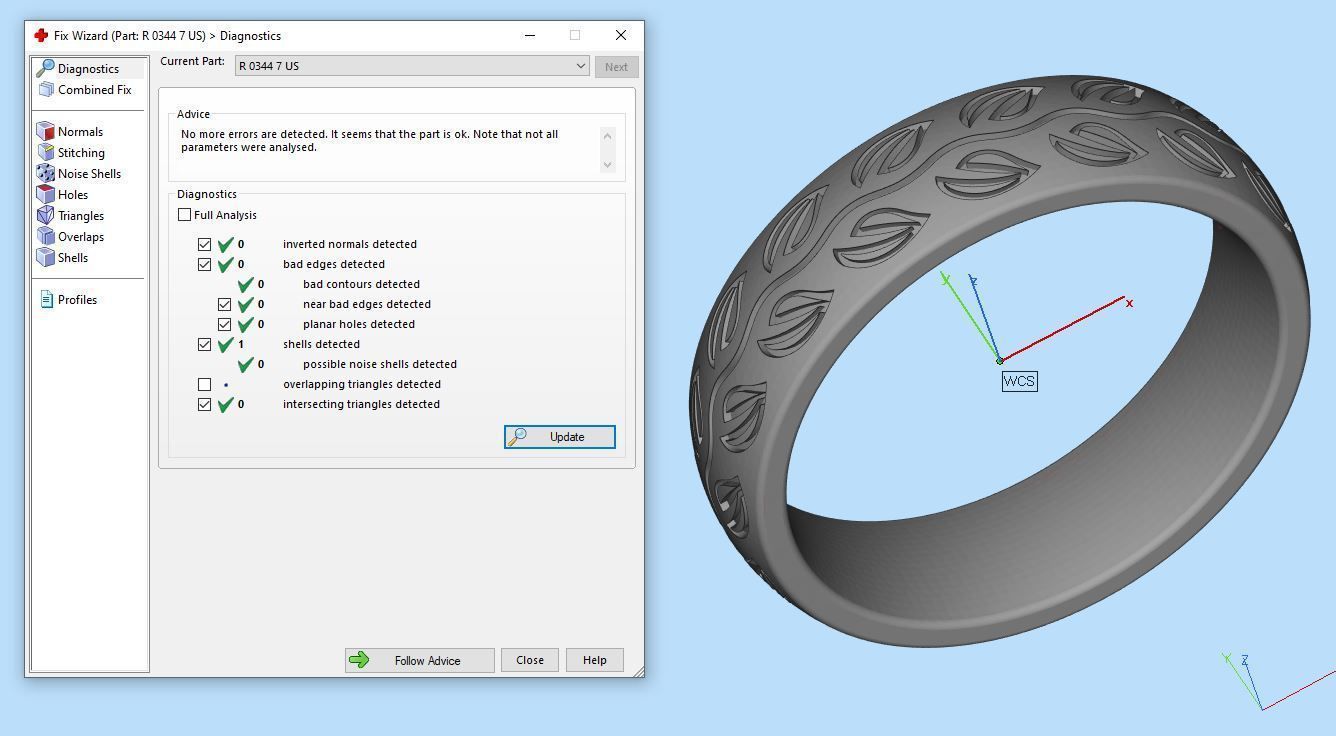 Flower pattern ring R 0344 printable 3d model 3D print model_20