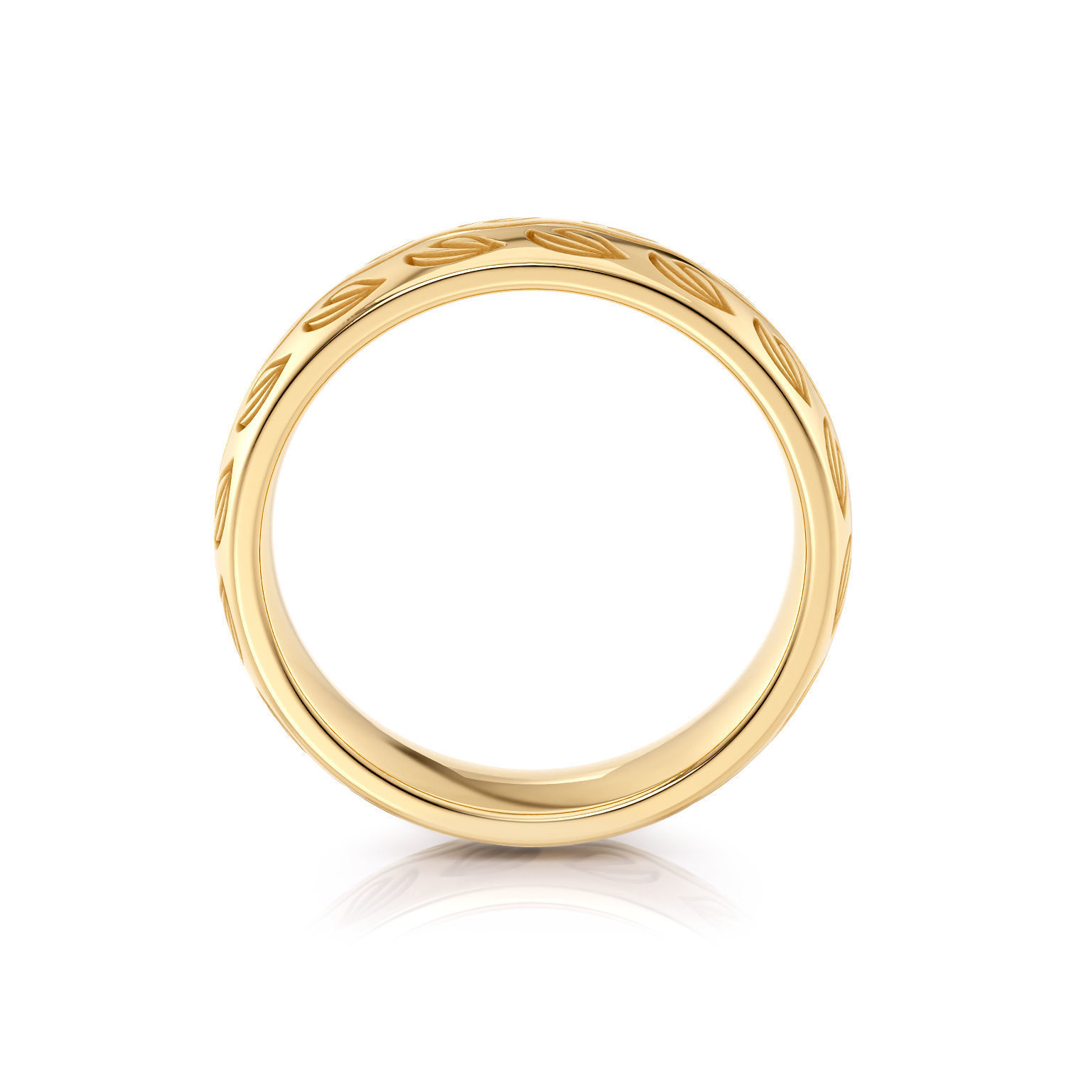 Flower pattern ring R 0344 printable 3d model 3D print model_12