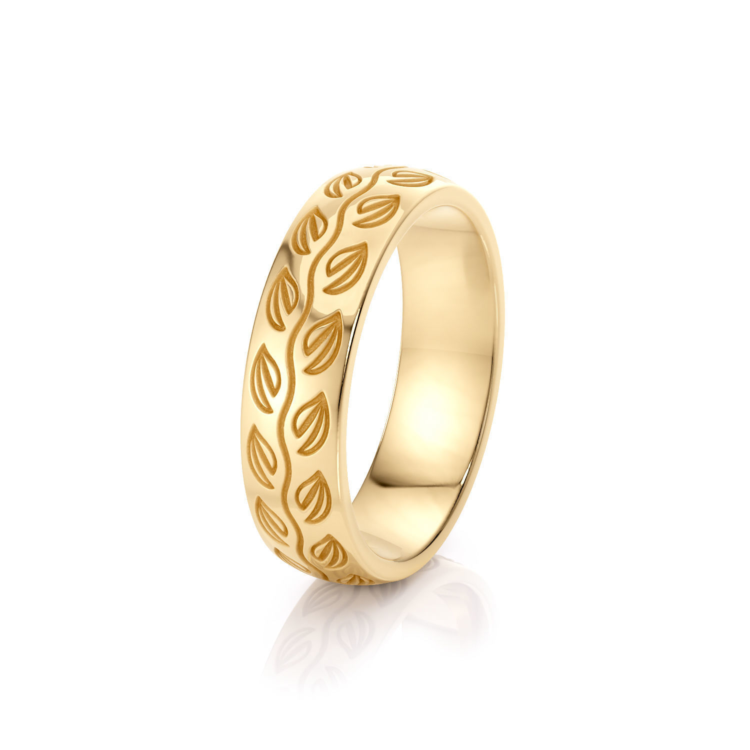 Flower pattern ring R 0344 printable 3d model 3D print model_11