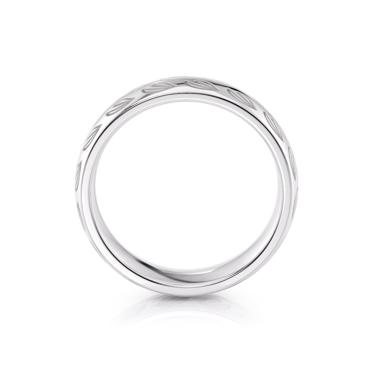 Flower pattern ring R 0344 printable 3d model 3D print model_8