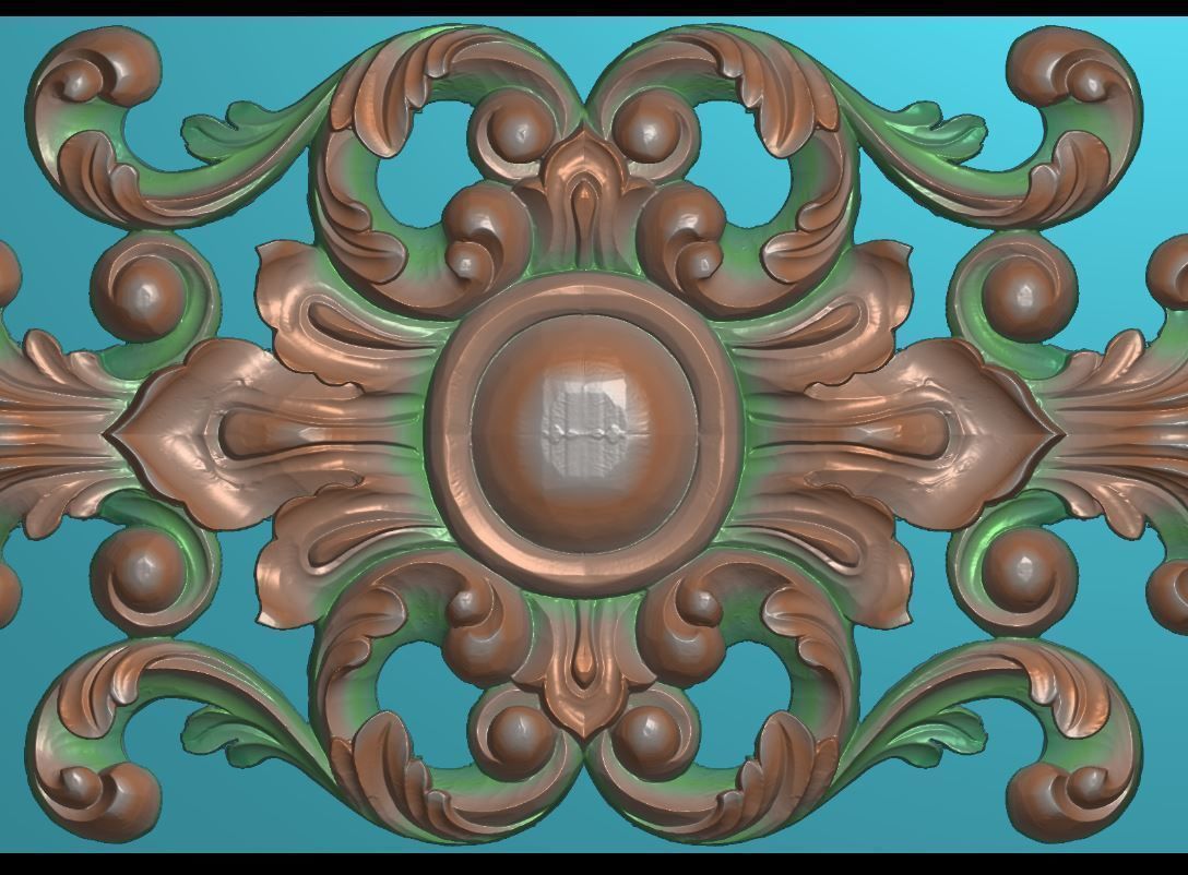 vintage 3d ceiling flower 3D print model_2