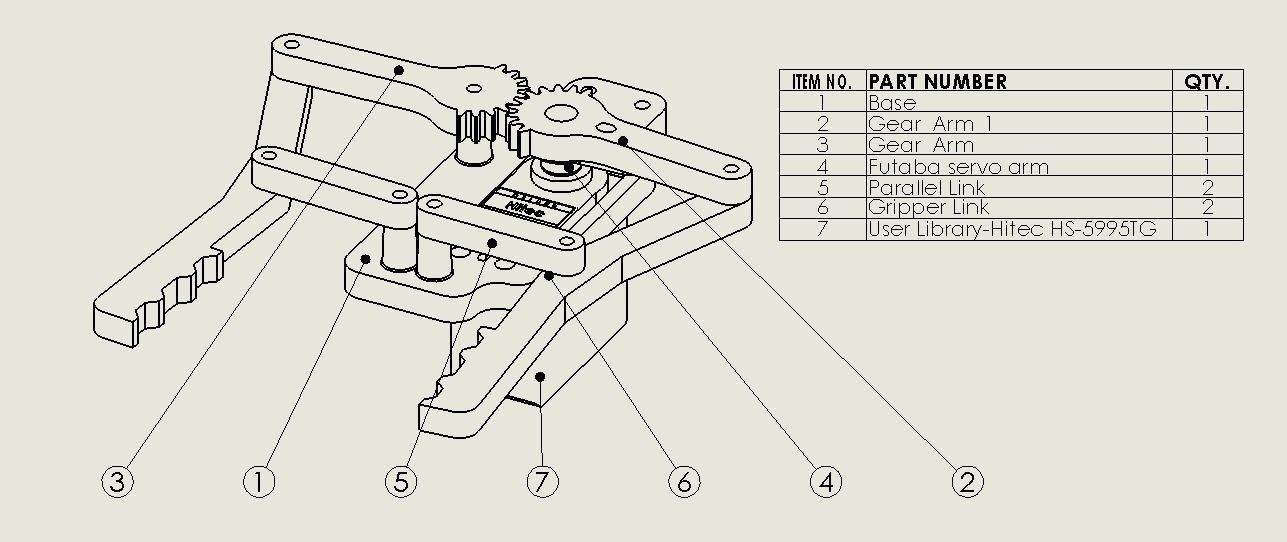 DIY - Robot Gripper 3D print model_8