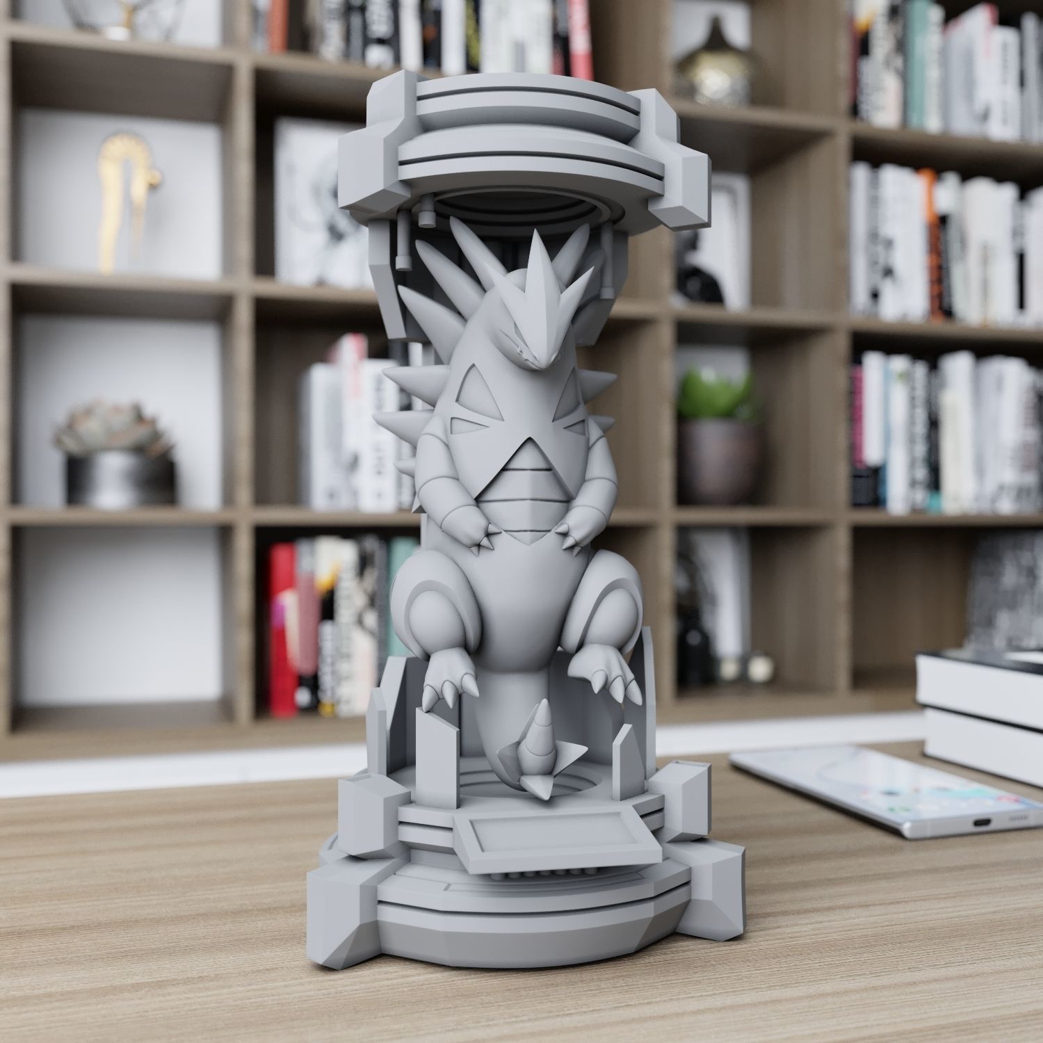 tyranitar in the lab from pokemon 3D print model_2
