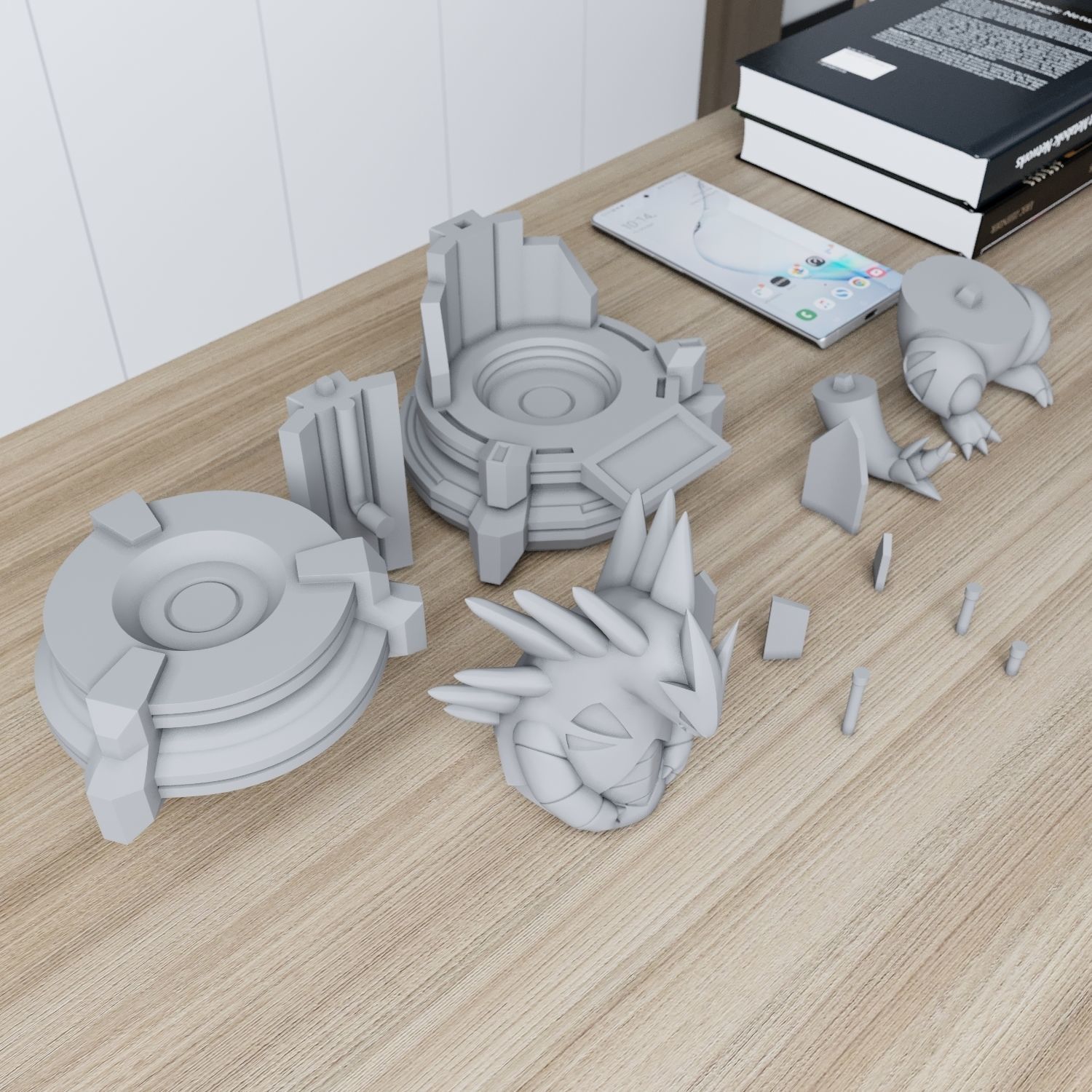 tyranitar in the lab from pokemon 3D print model_9