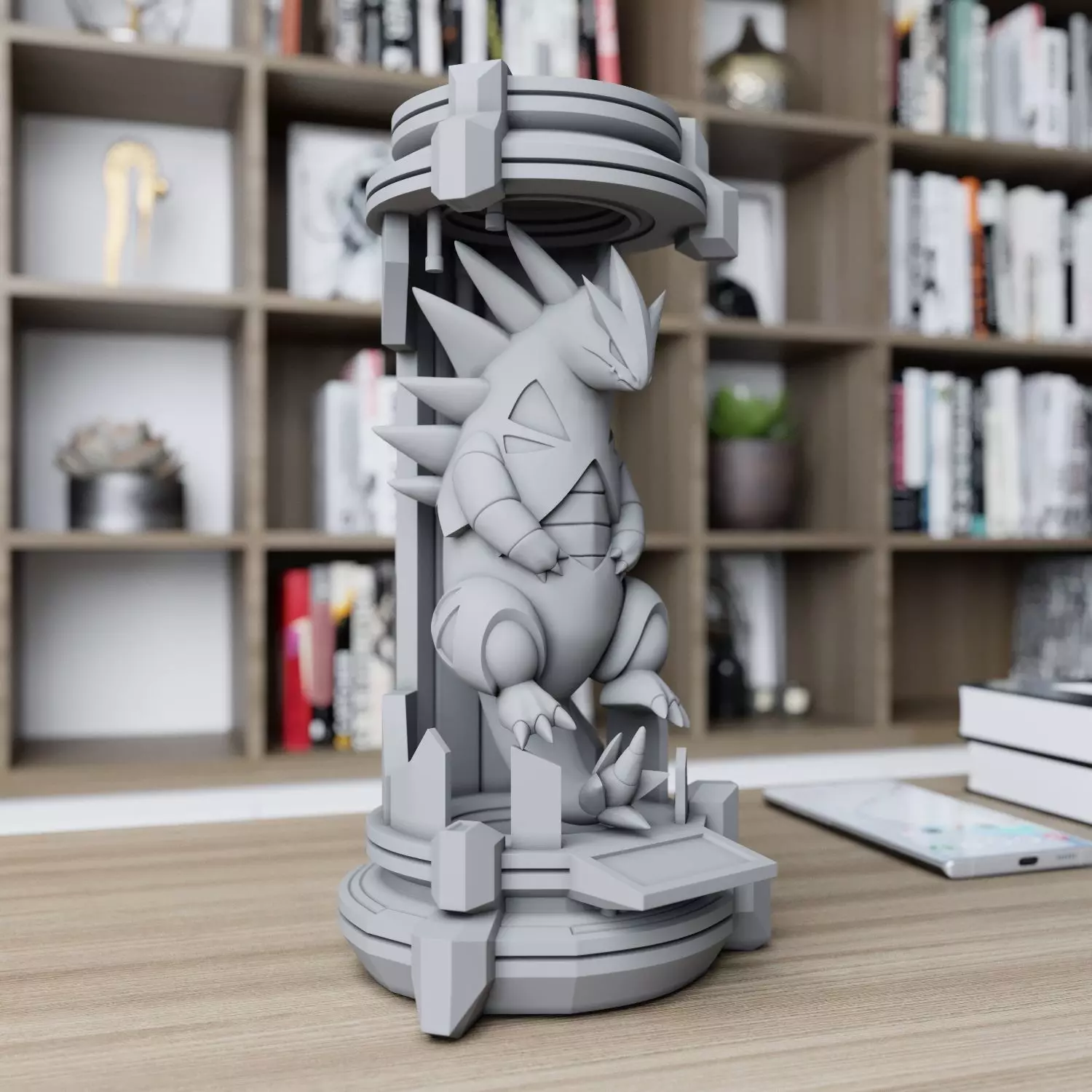 tyranitar in the lab from pokemon 3D print model_0