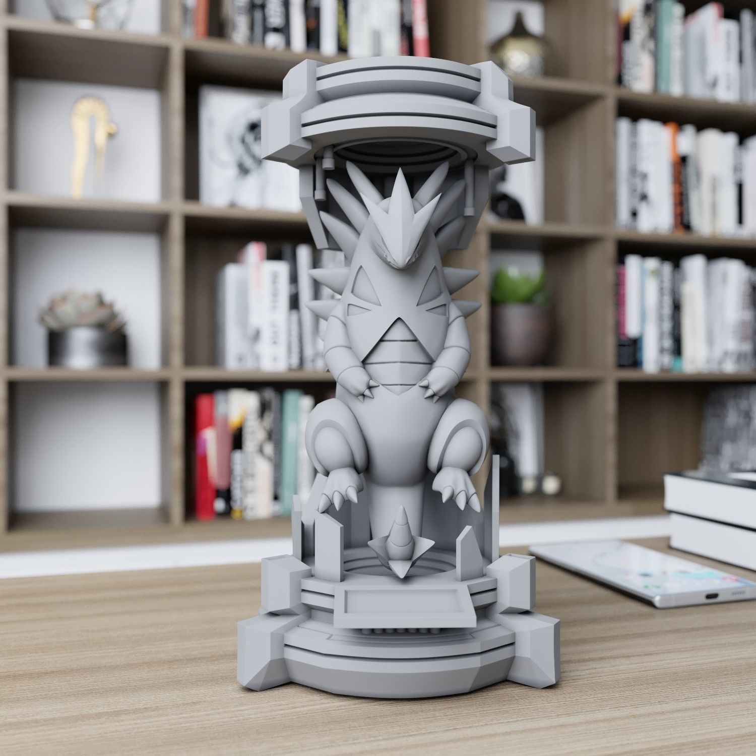 tyranitar in the lab from pokemon 3D print model_6