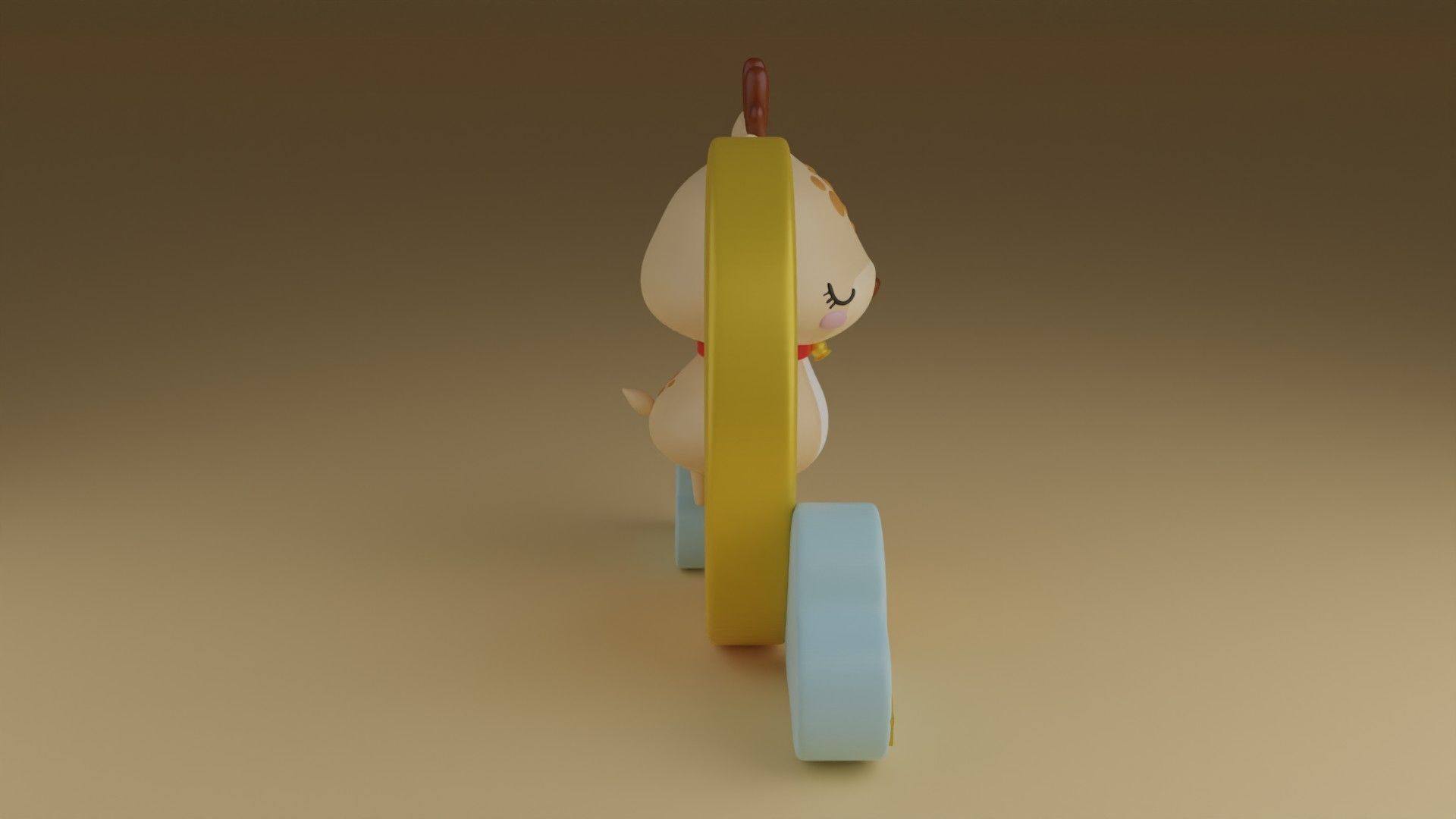 good night deer 3D print model_9