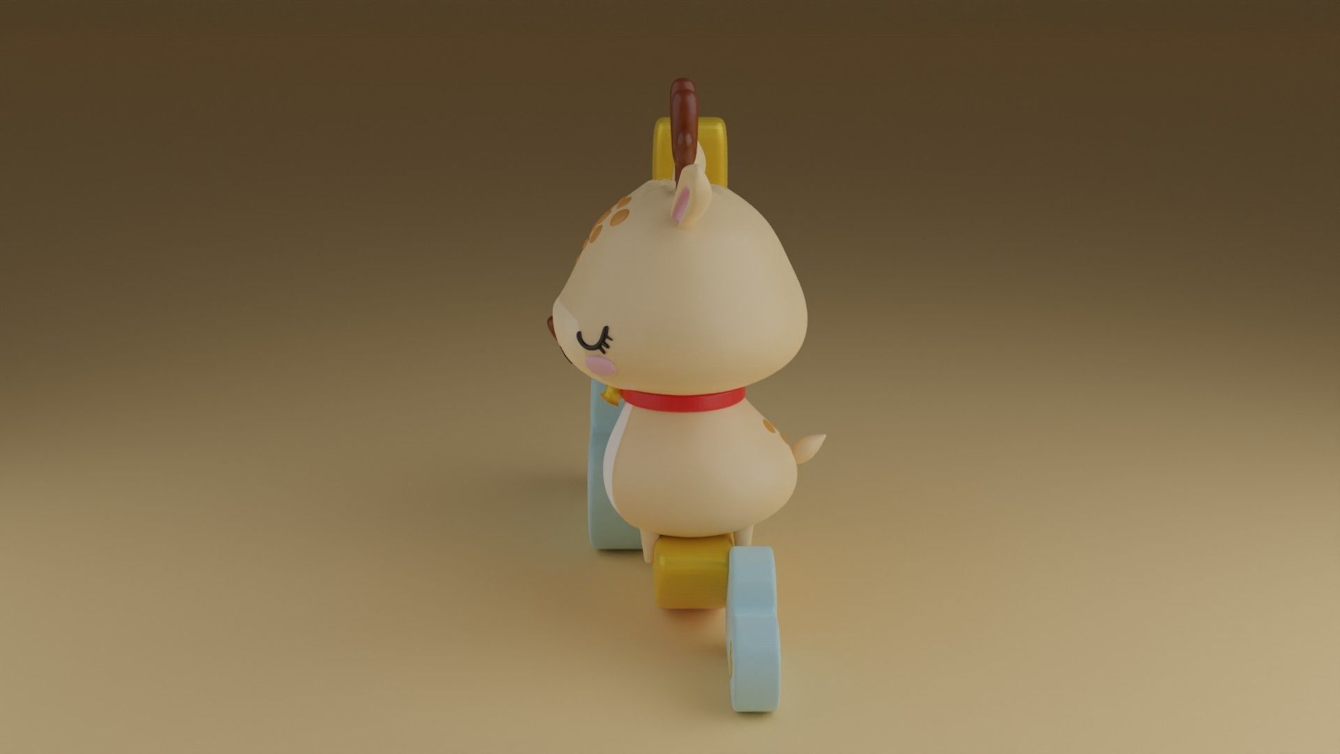 good night deer 3D print model_13