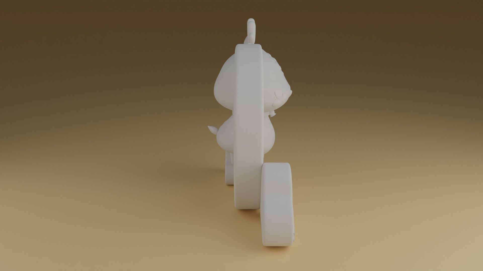 good night deer 3D print model_3