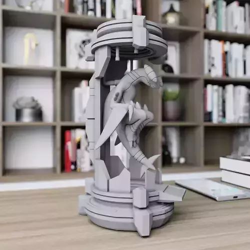 Garchomp in the lab from pokemon