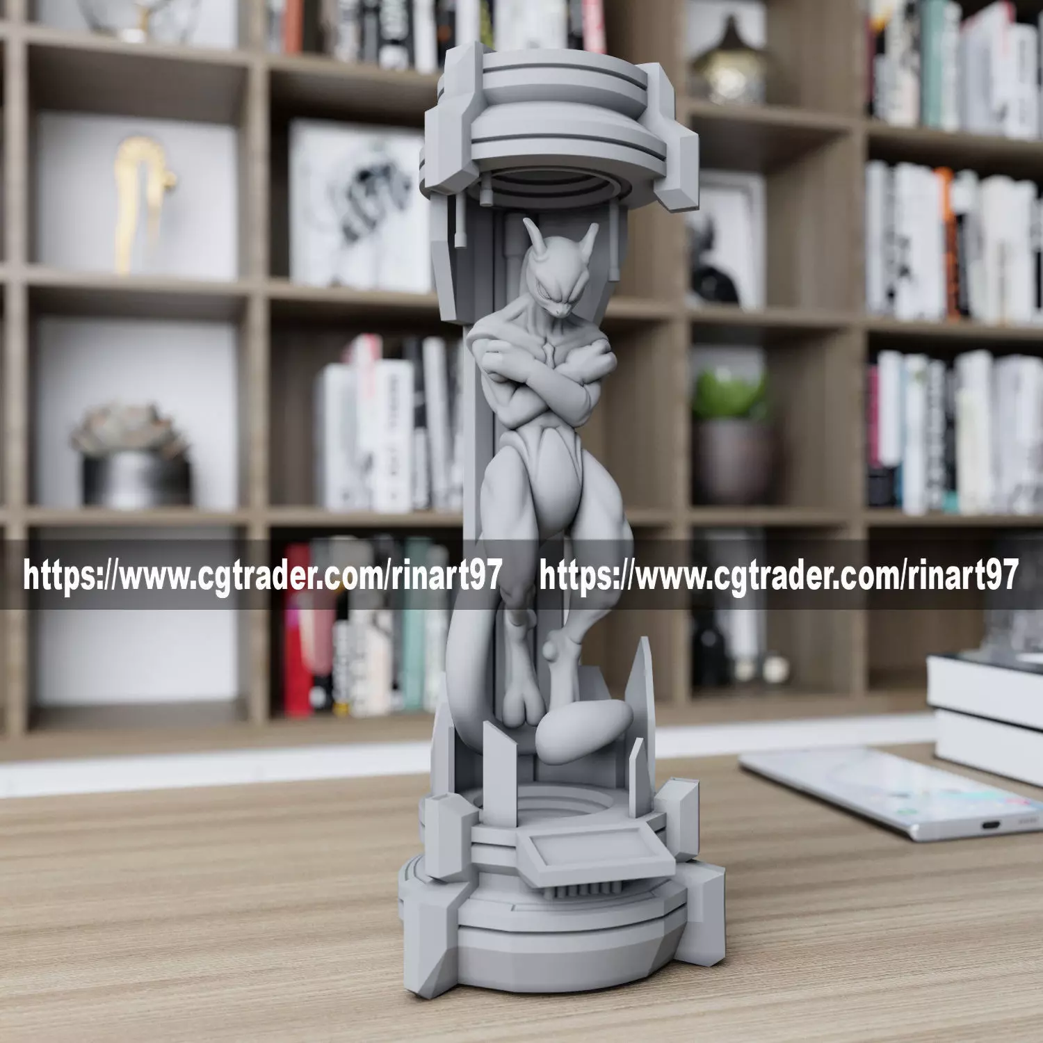 mewtwo in the lab from pokemon 3D print model