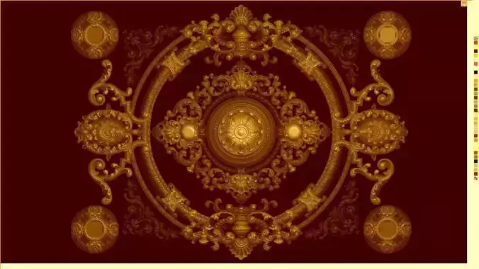 1 set of the most vip classic ceiling 3d