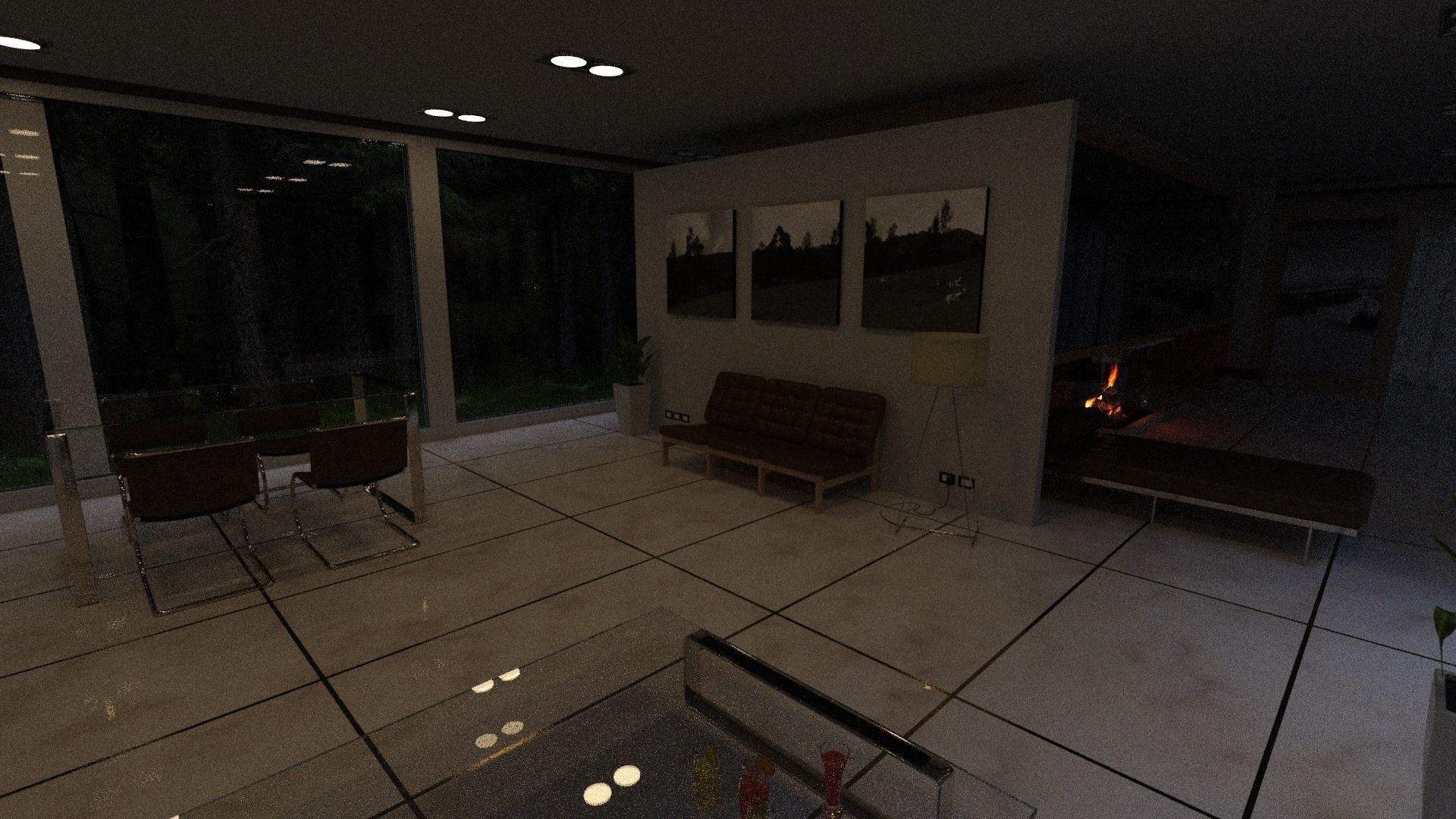 Modular modern 3d house model 3D model_6