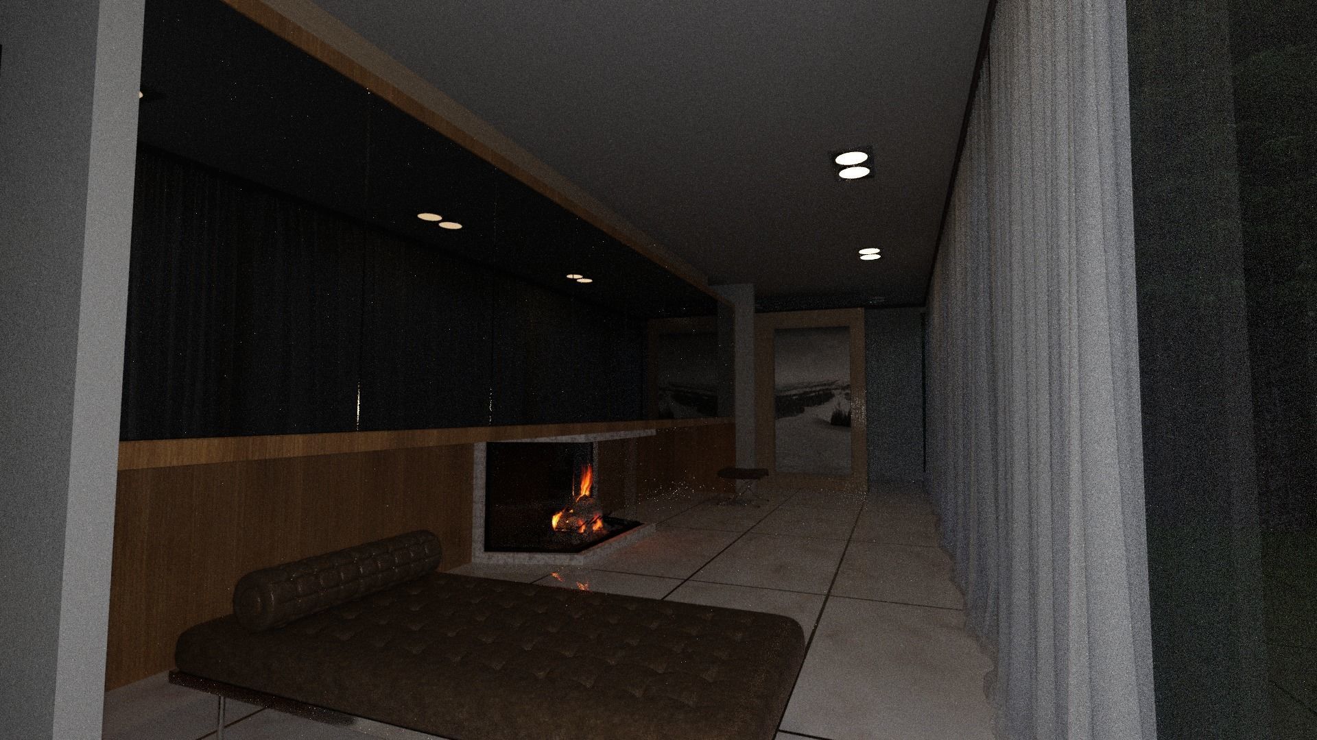 Modular modern 3d house model 3D model_8