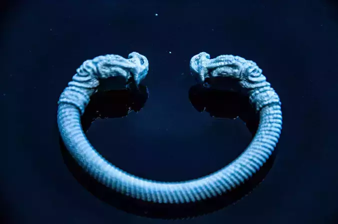 Viking style dragon armband