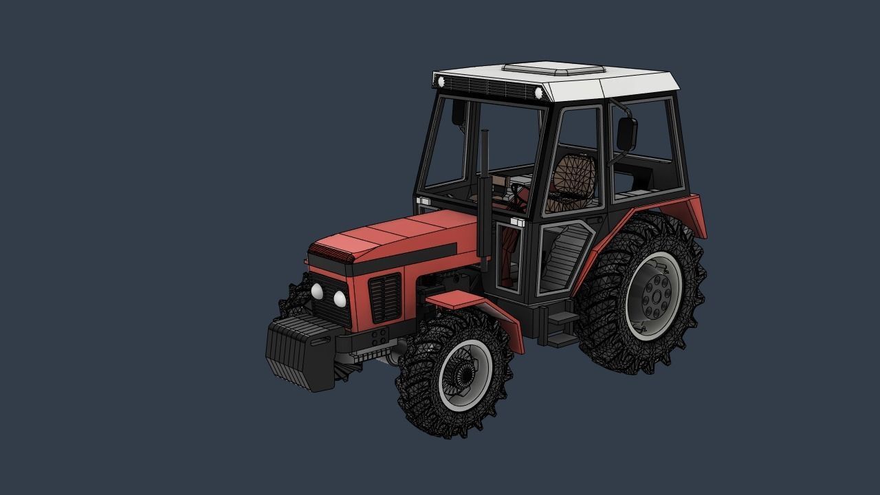 zetor 7745 3D print model_6