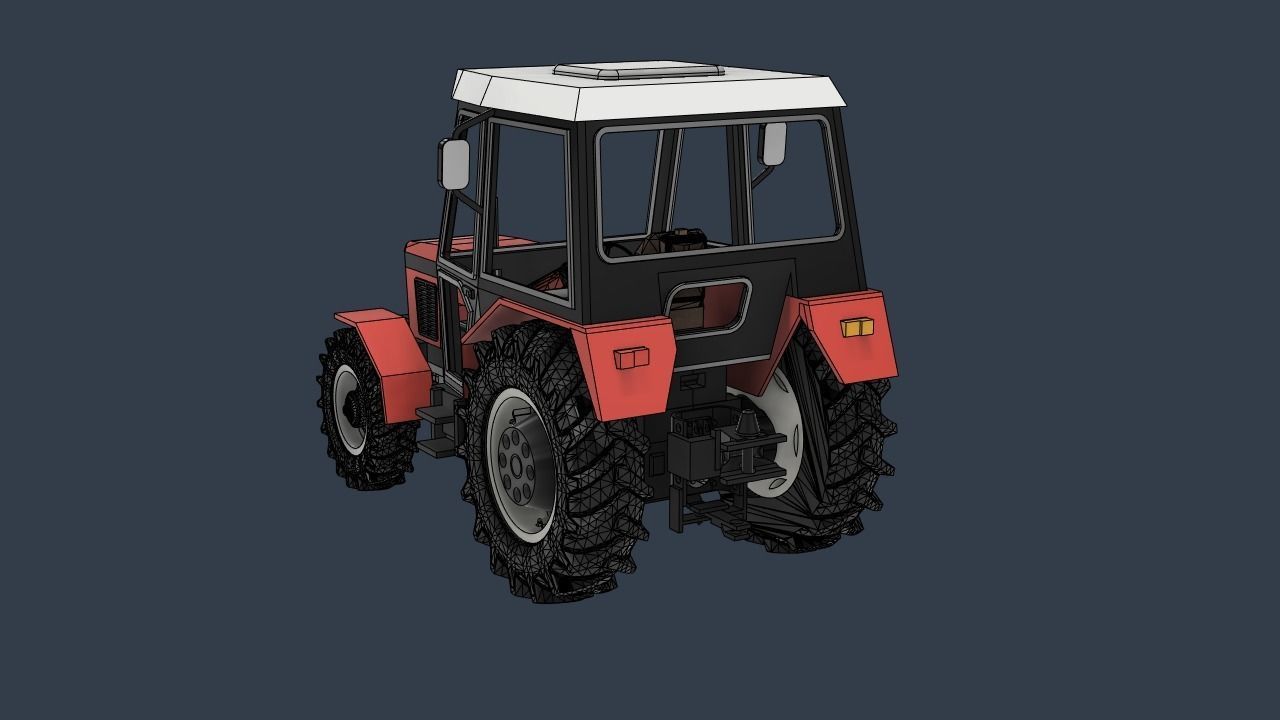 zetor 7745 3D print model_7