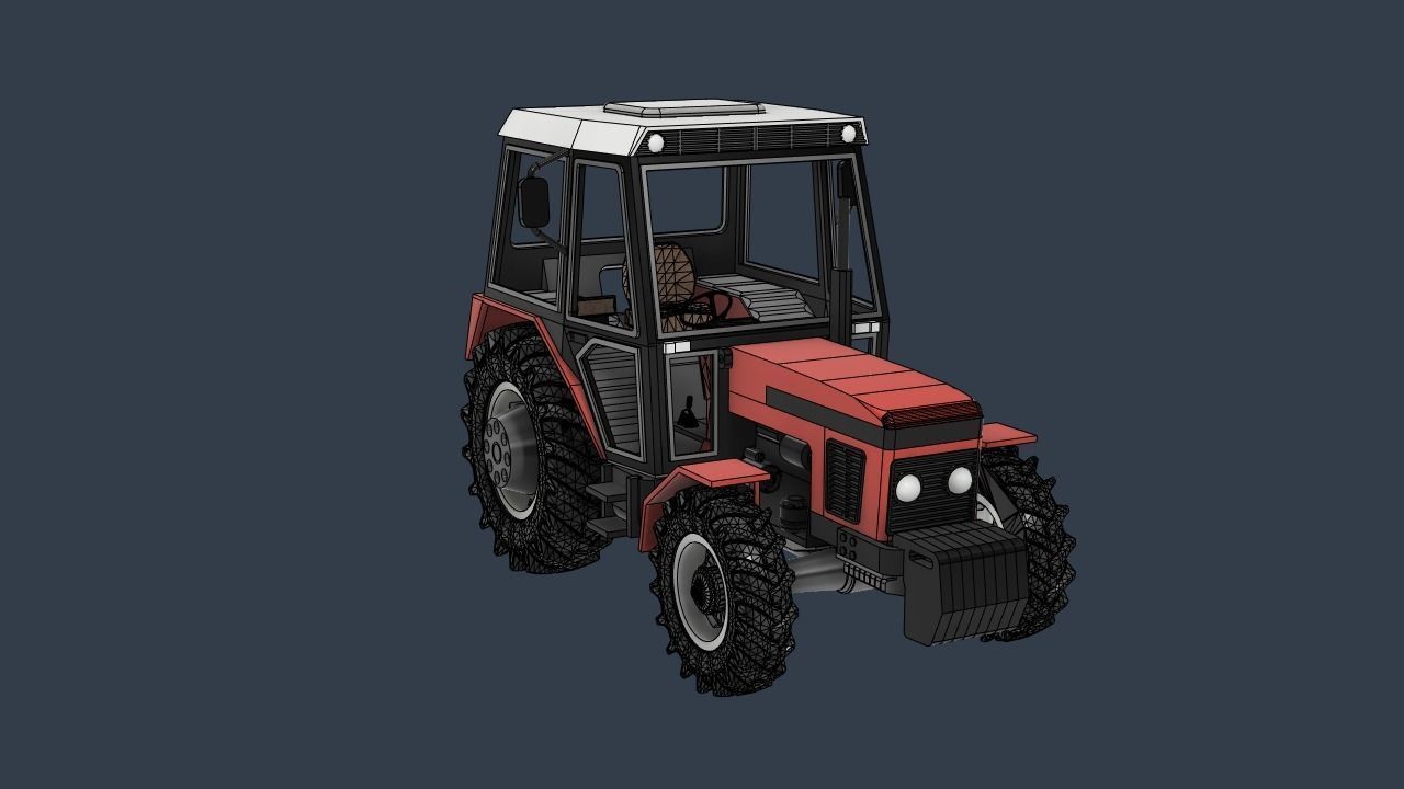 zetor 7745 3D print model_5