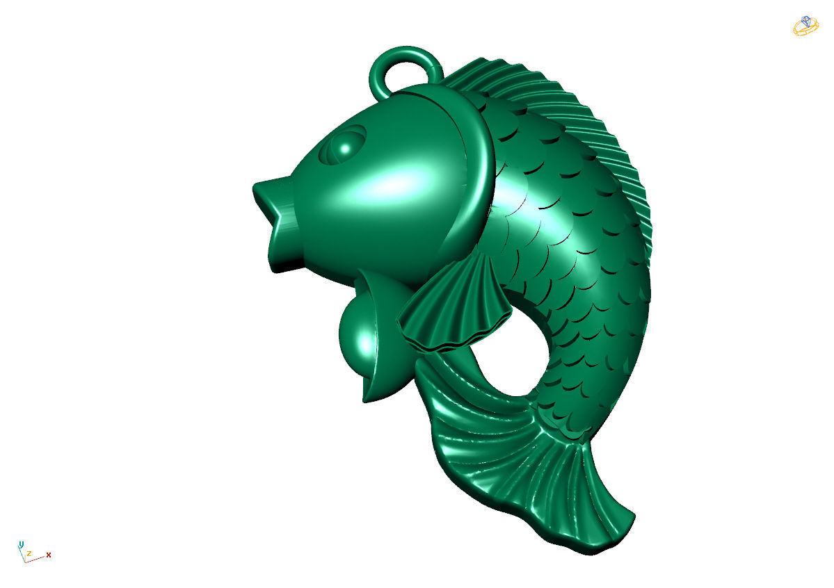 PENDANTS FISH 3D print model_1