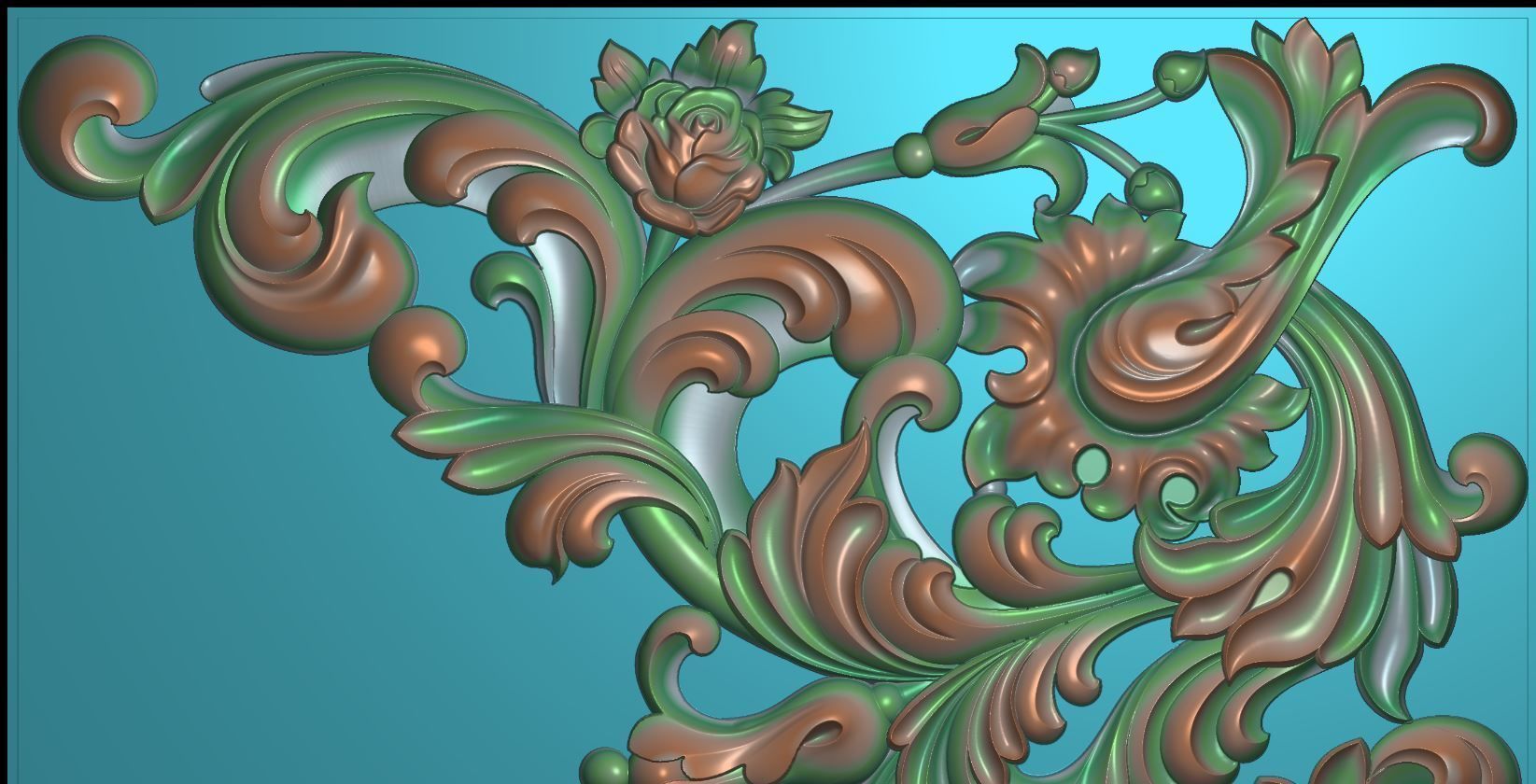 3D DOOR FLOWERS 3D print model_3