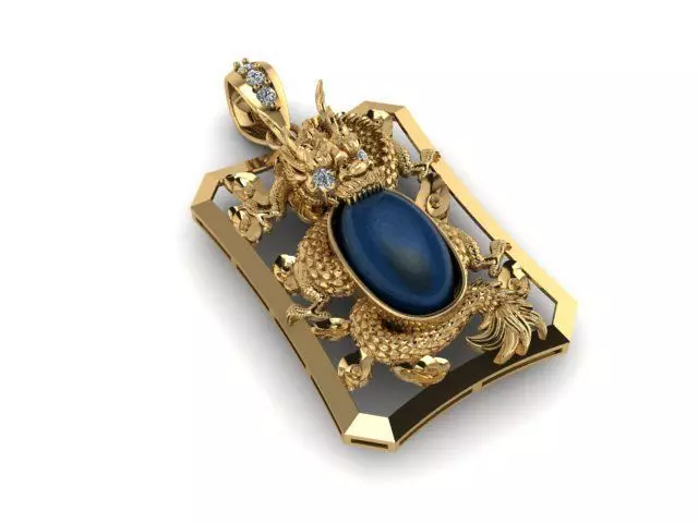 PENDANTS DRAGON 3D print model_0