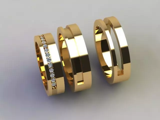 Wedding ring 3D print model