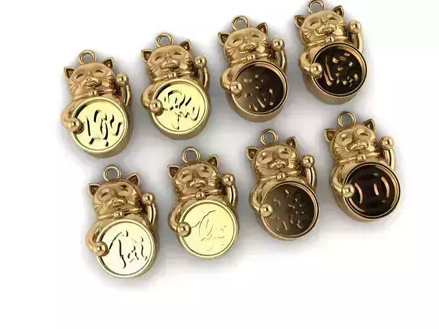 PENDANTS CAT 3D print model