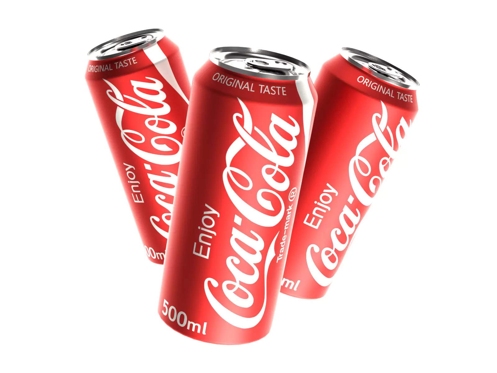  Coca Cola Can 500ml  Low-poly 3D model_0