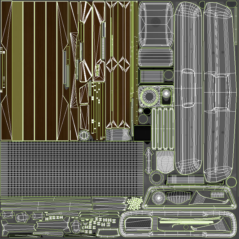 1976 Dodge Lil Red Express truck Low-poly 3D model_46