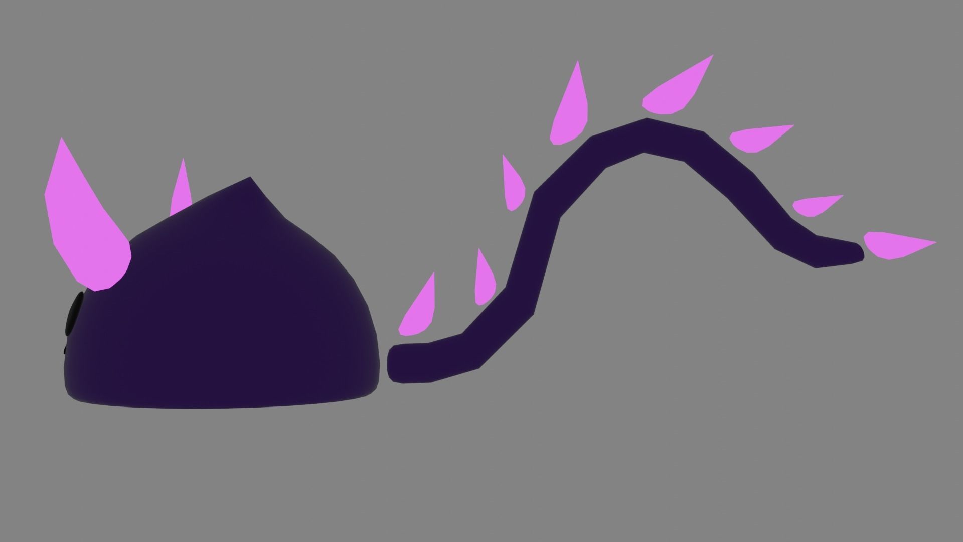 slime demon cute 3D model 3D model_5