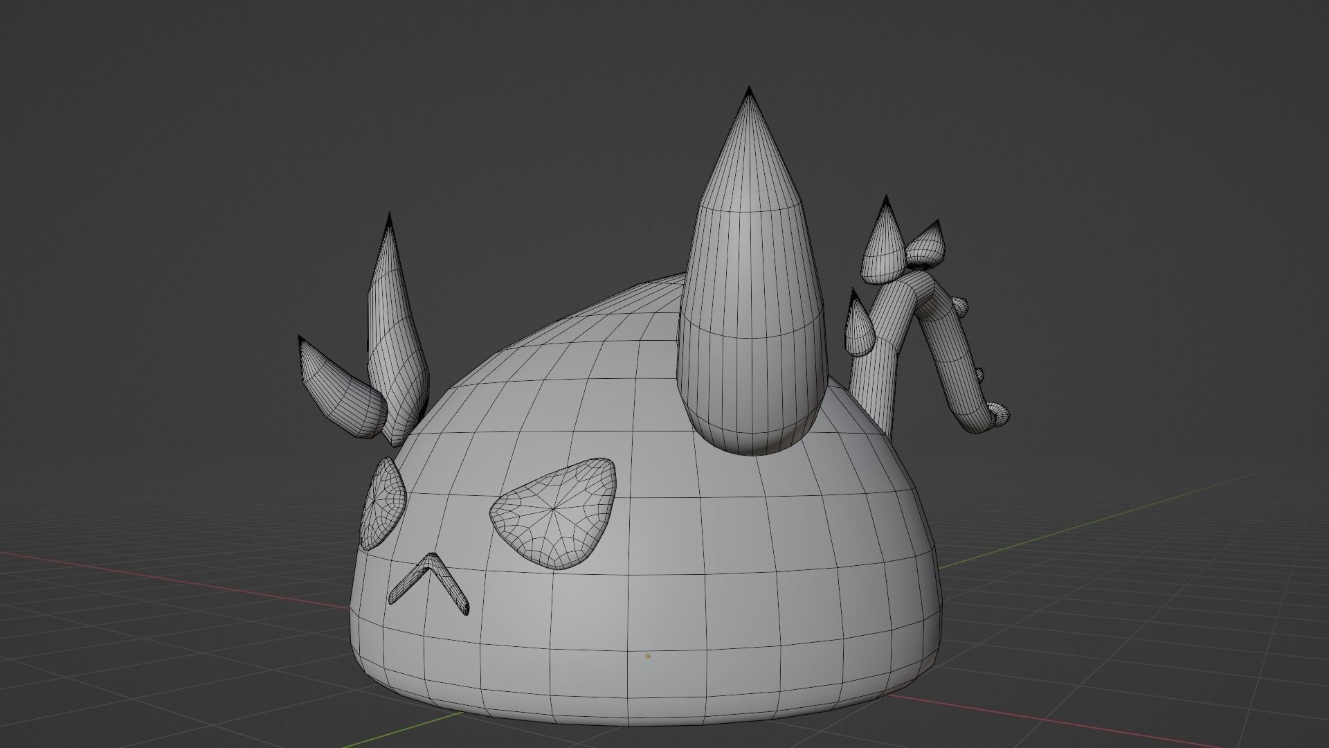 slime demon cute 3D model 3D model_2