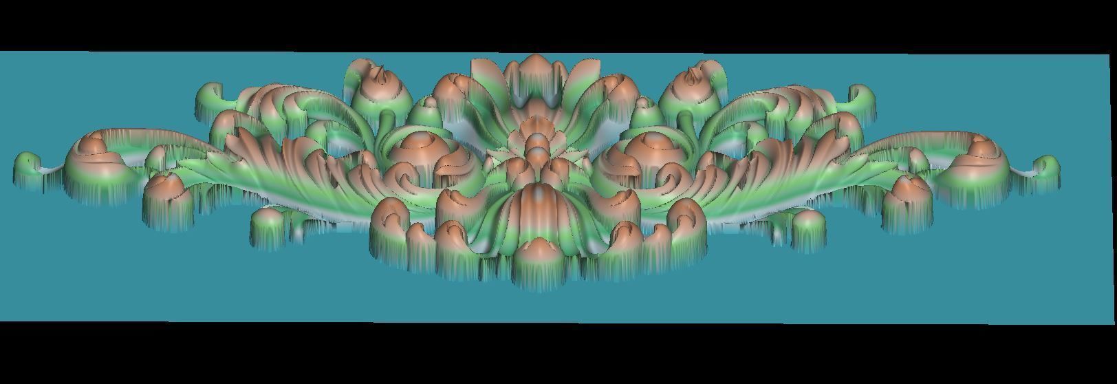 classic leaves 3D print model_5