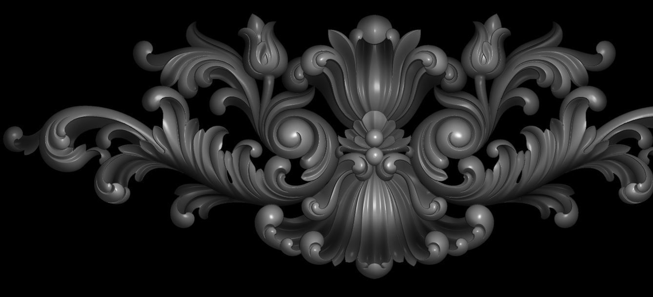 classic leaves 3D print model_4