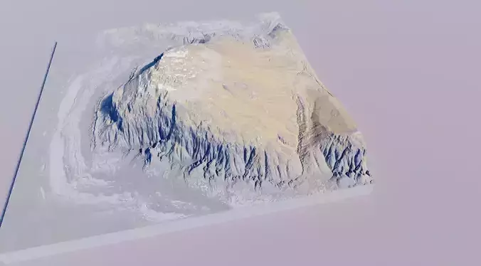 1K Terrain 3D model