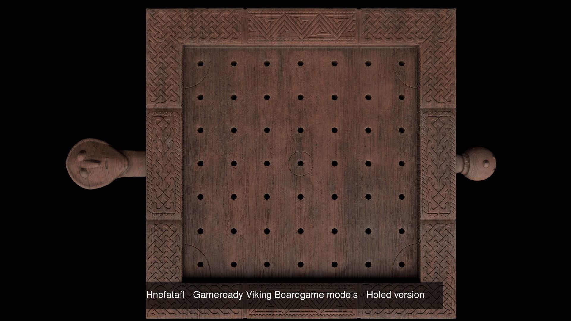 Hnefatafl full bundle - 3 style of the famous viking boardgame 3D Model Collection_1