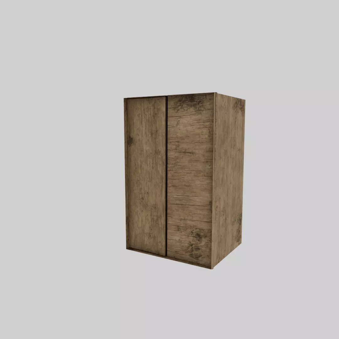 Wardrobe Free low-poly 3D model_0