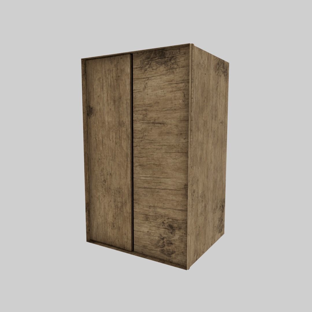 Wardrobe Free low-poly 3D model_5