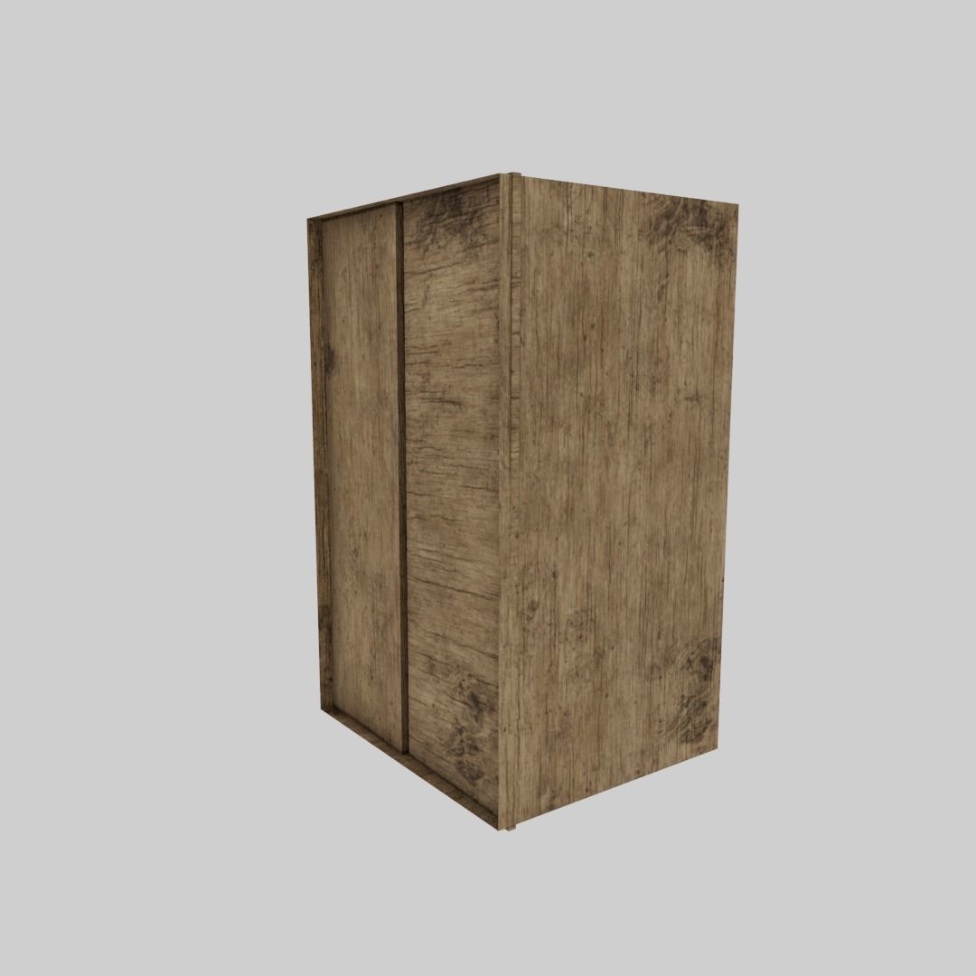 Wardrobe Free low-poly 3D model_3
