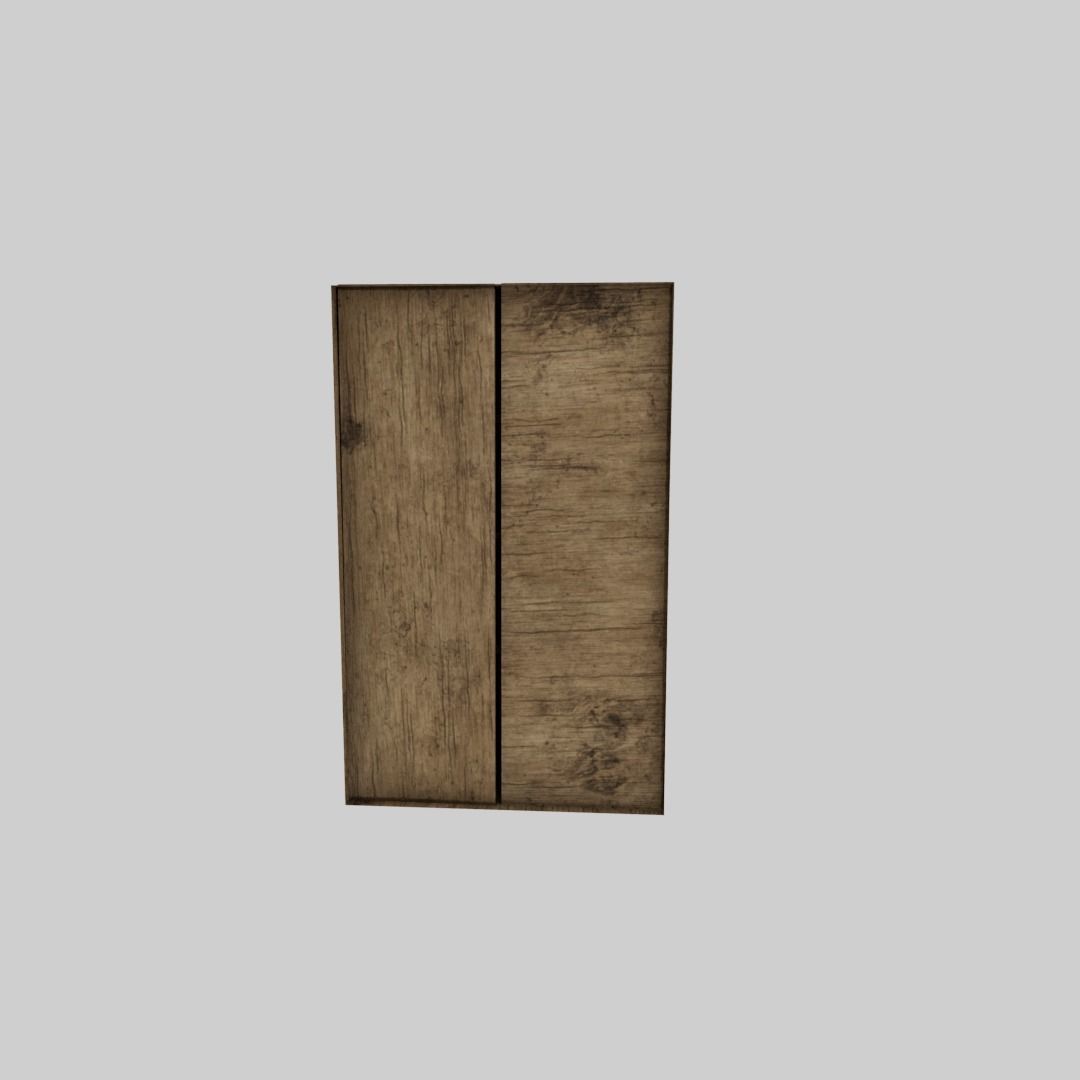 Wardrobe Free low-poly 3D model_7