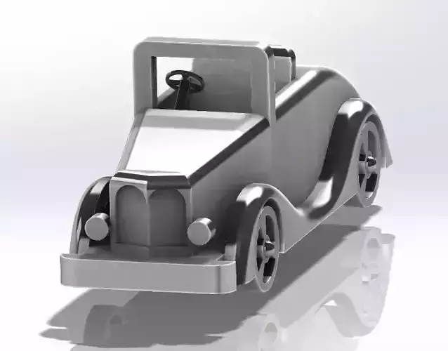 old classic toy car 3D print model