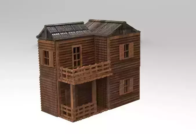 28MM WOODEN COMMAND POST 3D print model