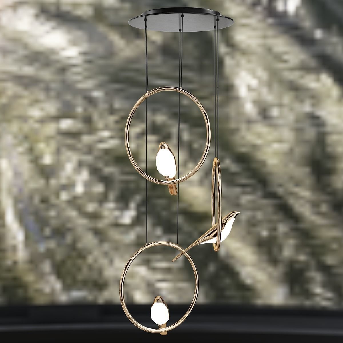 Scandinavian style pendant lamp 3D model_8