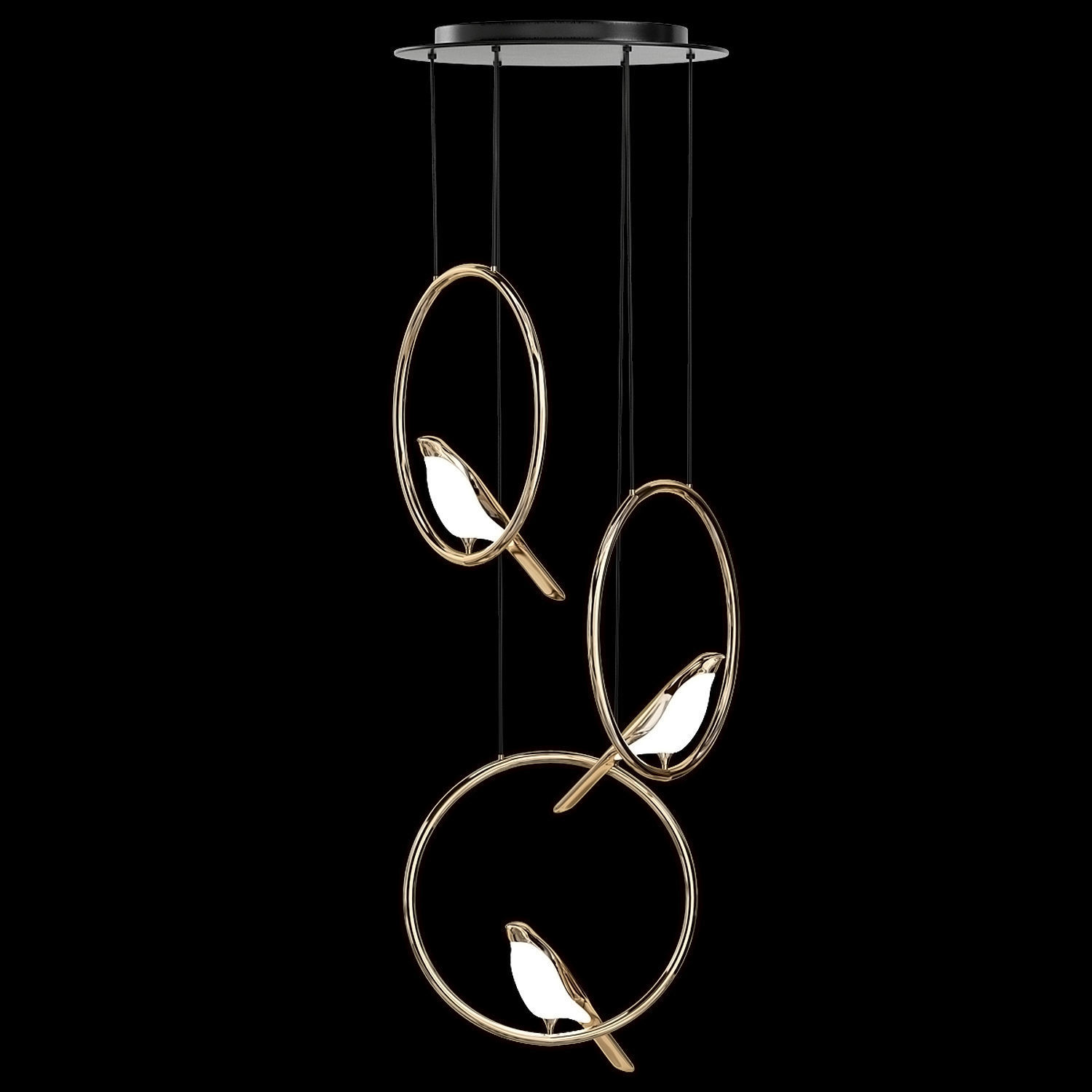 Scandinavian style pendant lamp 3D model_2