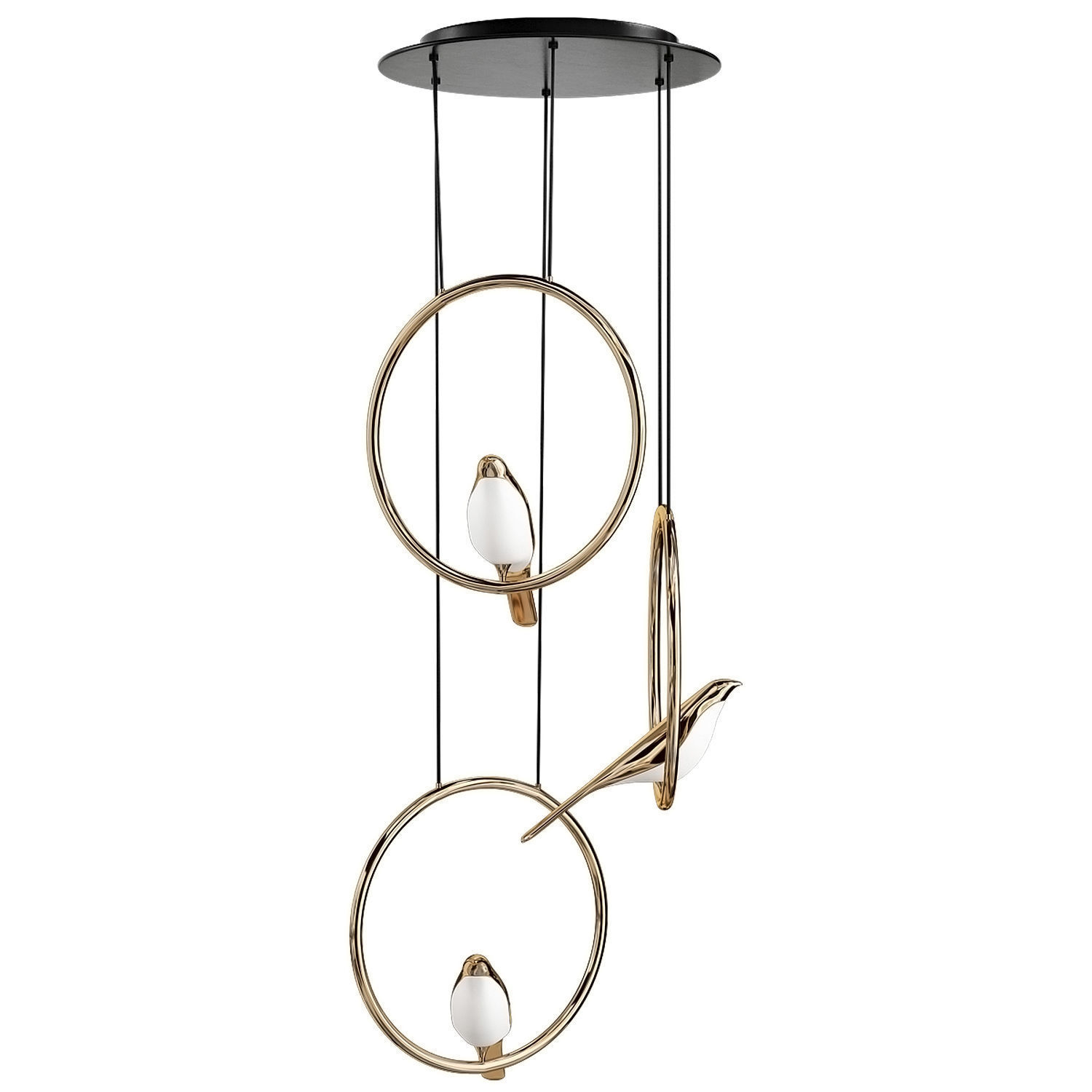 Scandinavian style pendant lamp 3D model_1