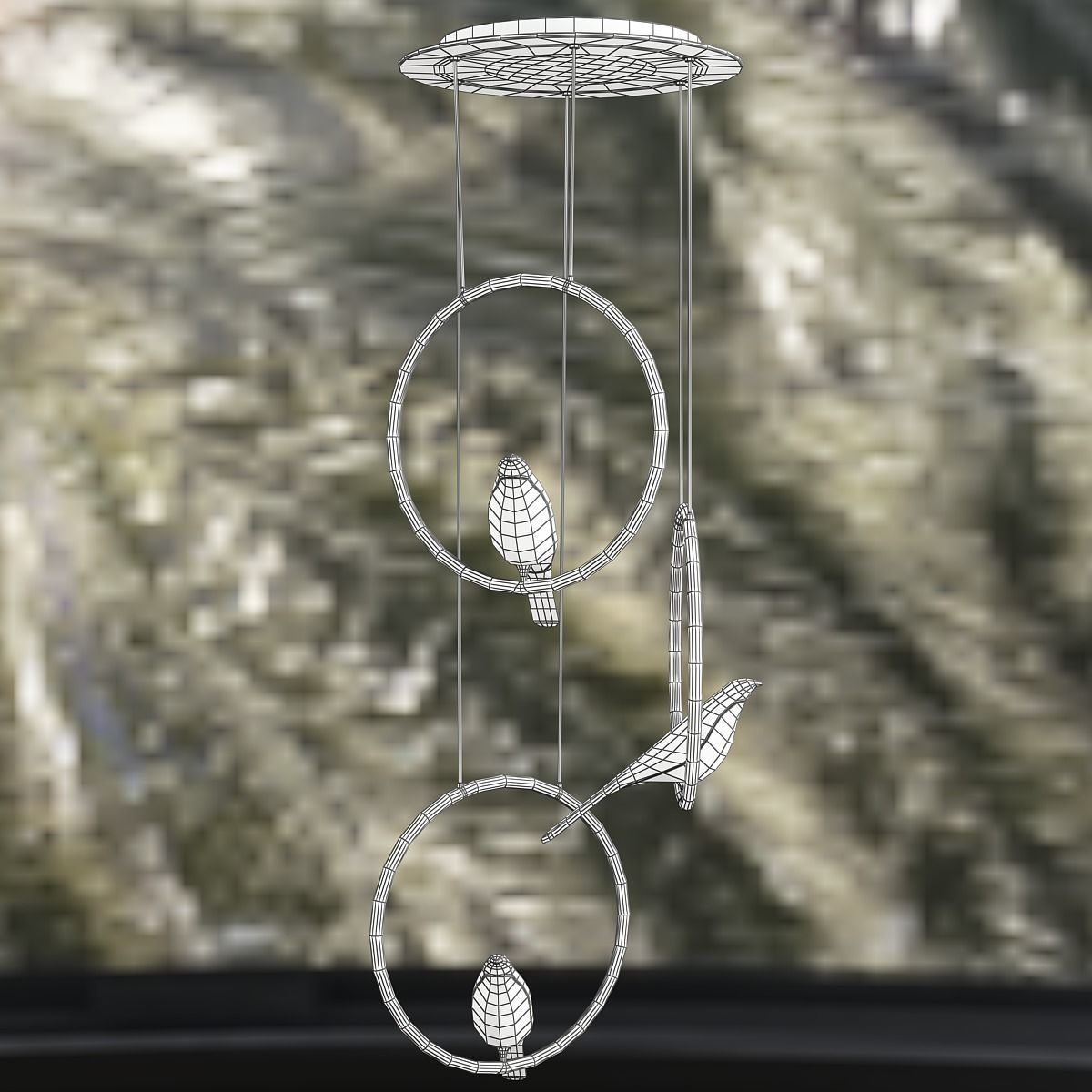 Scandinavian style pendant lamp 3D model_9