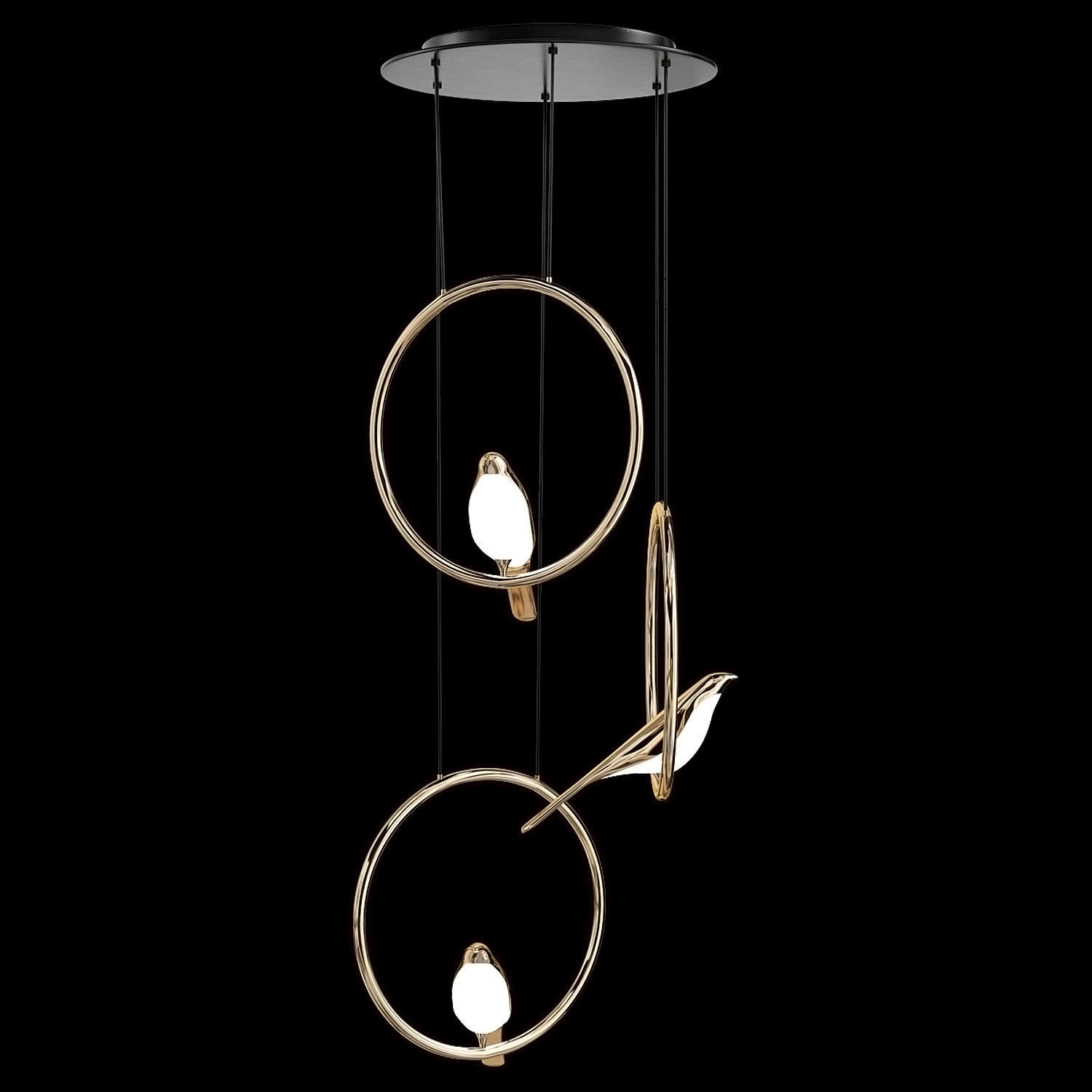 Scandinavian style pendant lamp 3D model_3