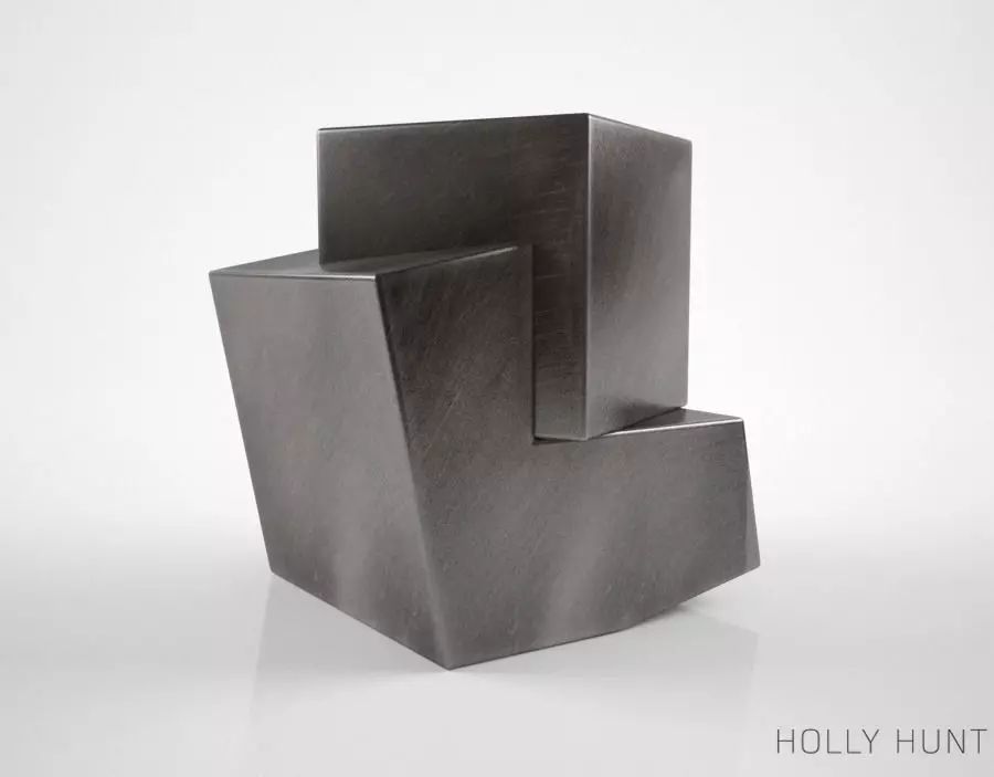 Holly Hunt Pyrite side table 3D model_0