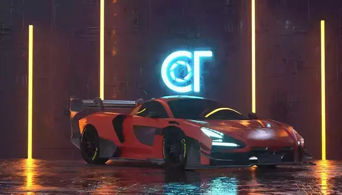  McLaren Senna GTR 2020 3D model