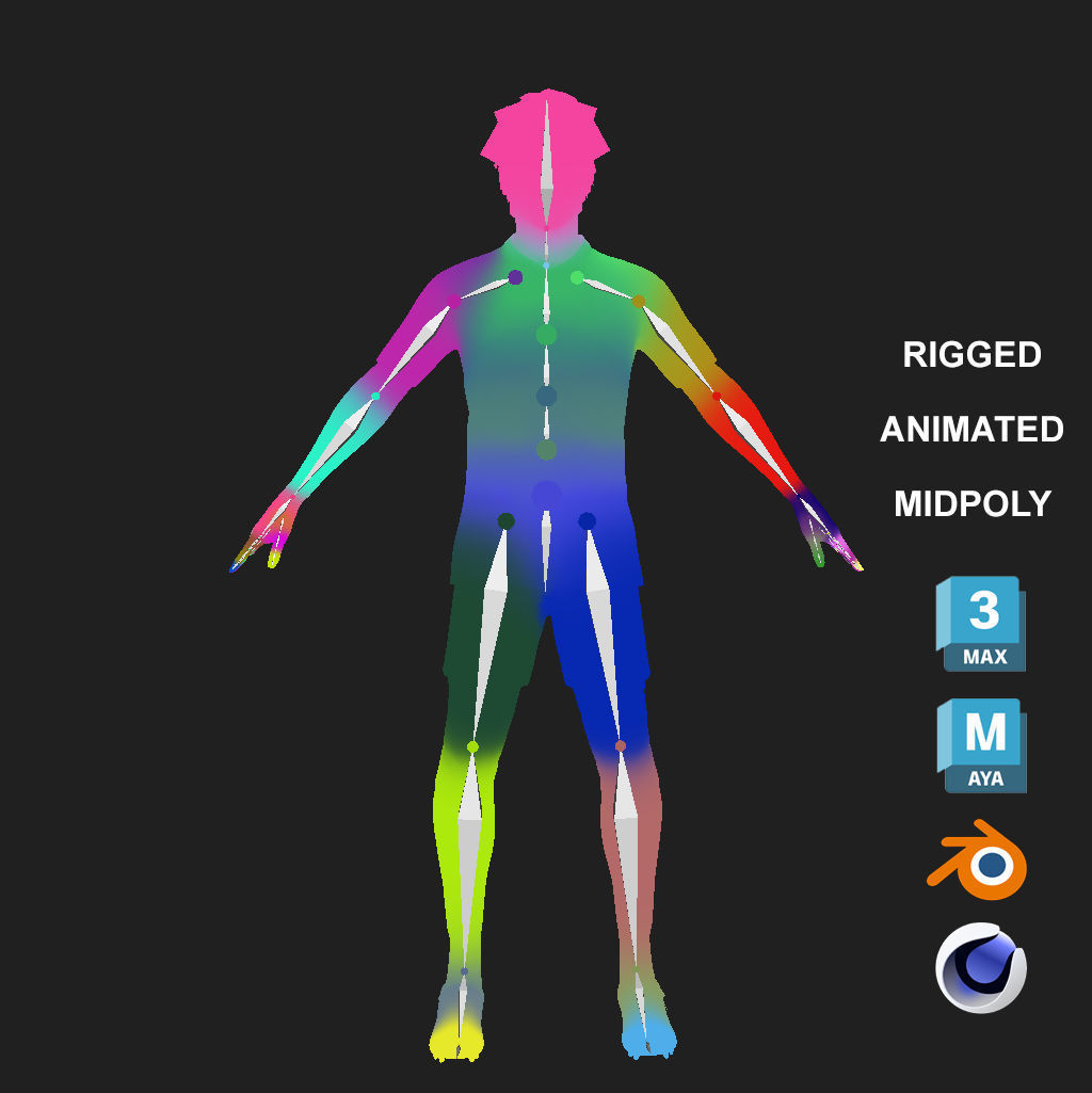 3D Rigged Takehiro Tomiyasu EPL 2023 3D model_10