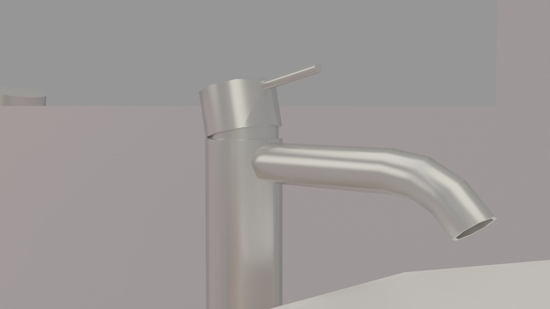 Bathroom Low-poly 3D model_25